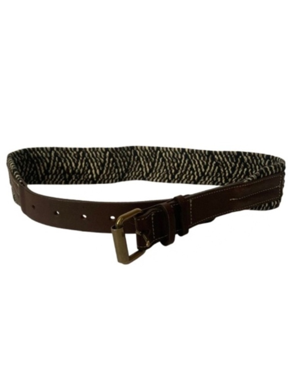 ❌FINAL PRICE❌J.CREW Women’s Brown and Black Woven Belt